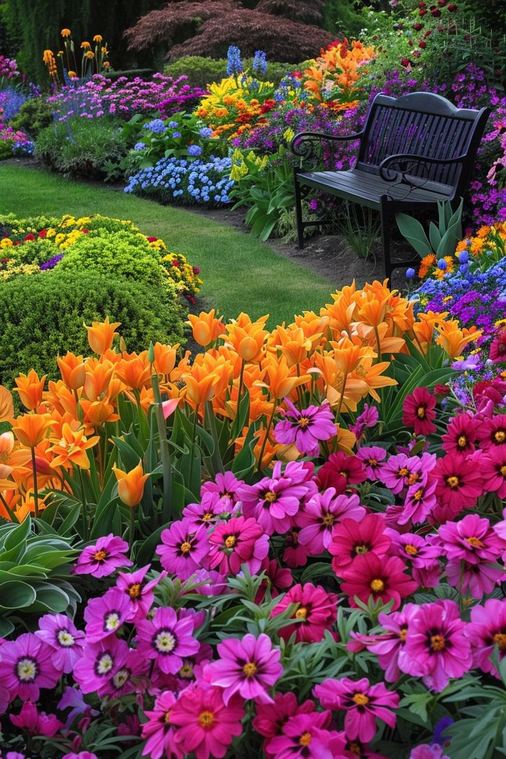 Lush gardens