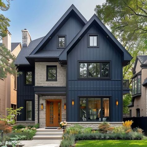 Dark modern exterior