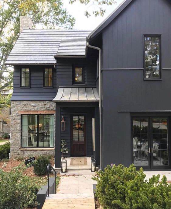 Dark exterior detail