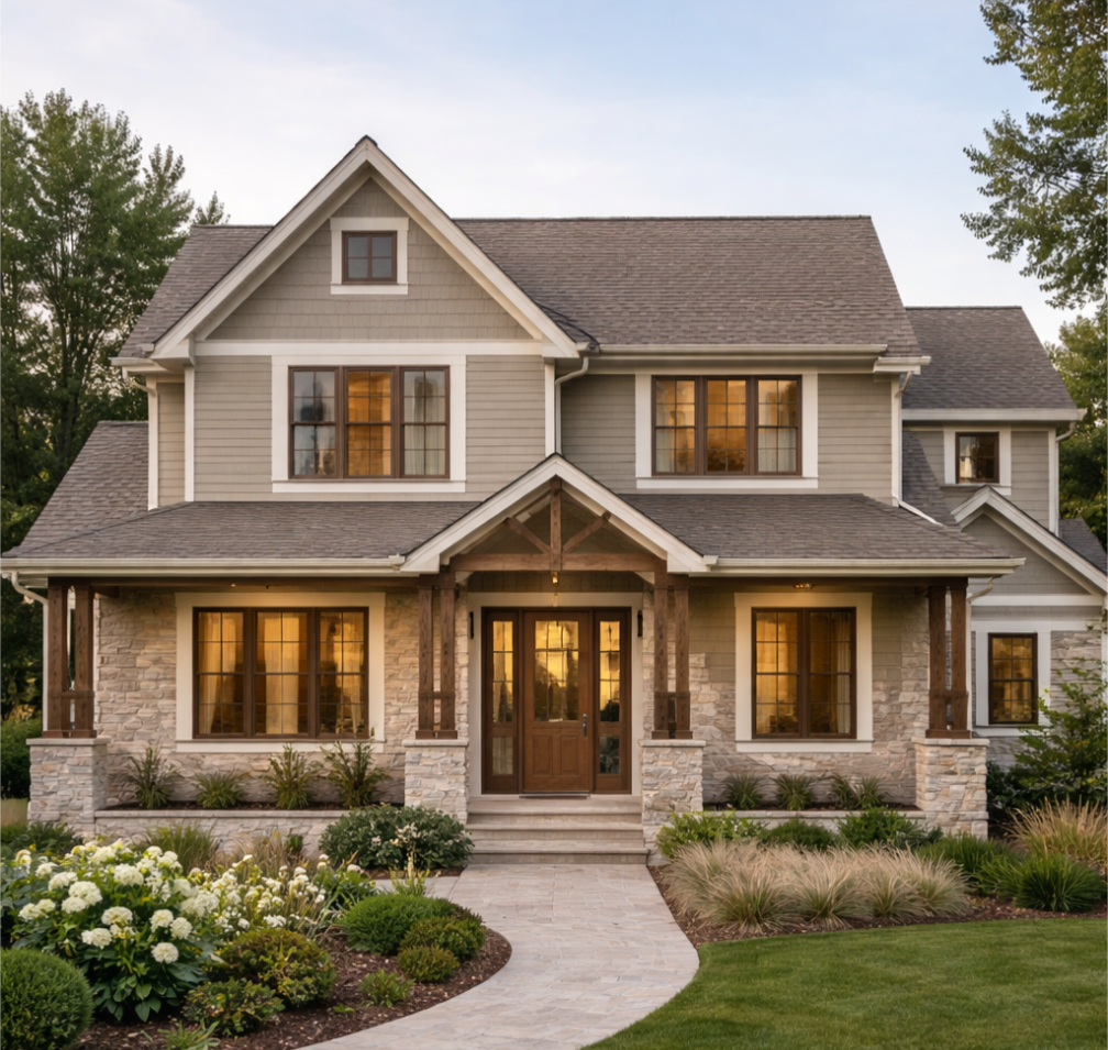 Modern neutral exterior